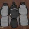 2024 Ford Superduty leather seat interior kit - Black/Ash - 40/20/40 front seat configuration