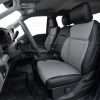 2024 Ford F-350 with aftermarket installed leather seats - front driver seat with jump seat up