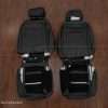 Back view of low back buckets seat configuration