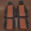 2011-2012 Jeep Wrangler leather seat interior kit -Black/Mitt Brown - front seat upholstery