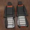 Back view of Jeep Wrangler leather upholtery kit