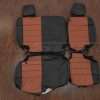 2011-2012 Jeep Wrangler leather seat interior kit - Black/Mitt Brown - Rear seat upholstery