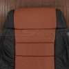 Upper section of front leather backrest