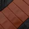 Perforated Mitt Brown Body section close-up of backrest upholstery
