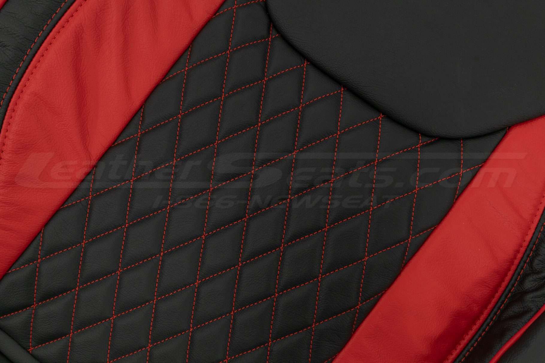 CNC stitched diamond inserts for jeep wrangler leather seat kit