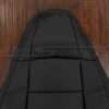 Upper section of black leather backrest for jeep wrangler