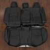 2014-2018 mazda 3 sedan aftermarket leather seat kit - black - rear seat upholstery with armrest