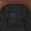 Upper section of leather backrest upholstery