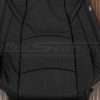 Insert section of leather backrest upholstery