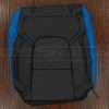 Cobalt blue and Black 2025 Dodge Ram leather backrest uphosltery