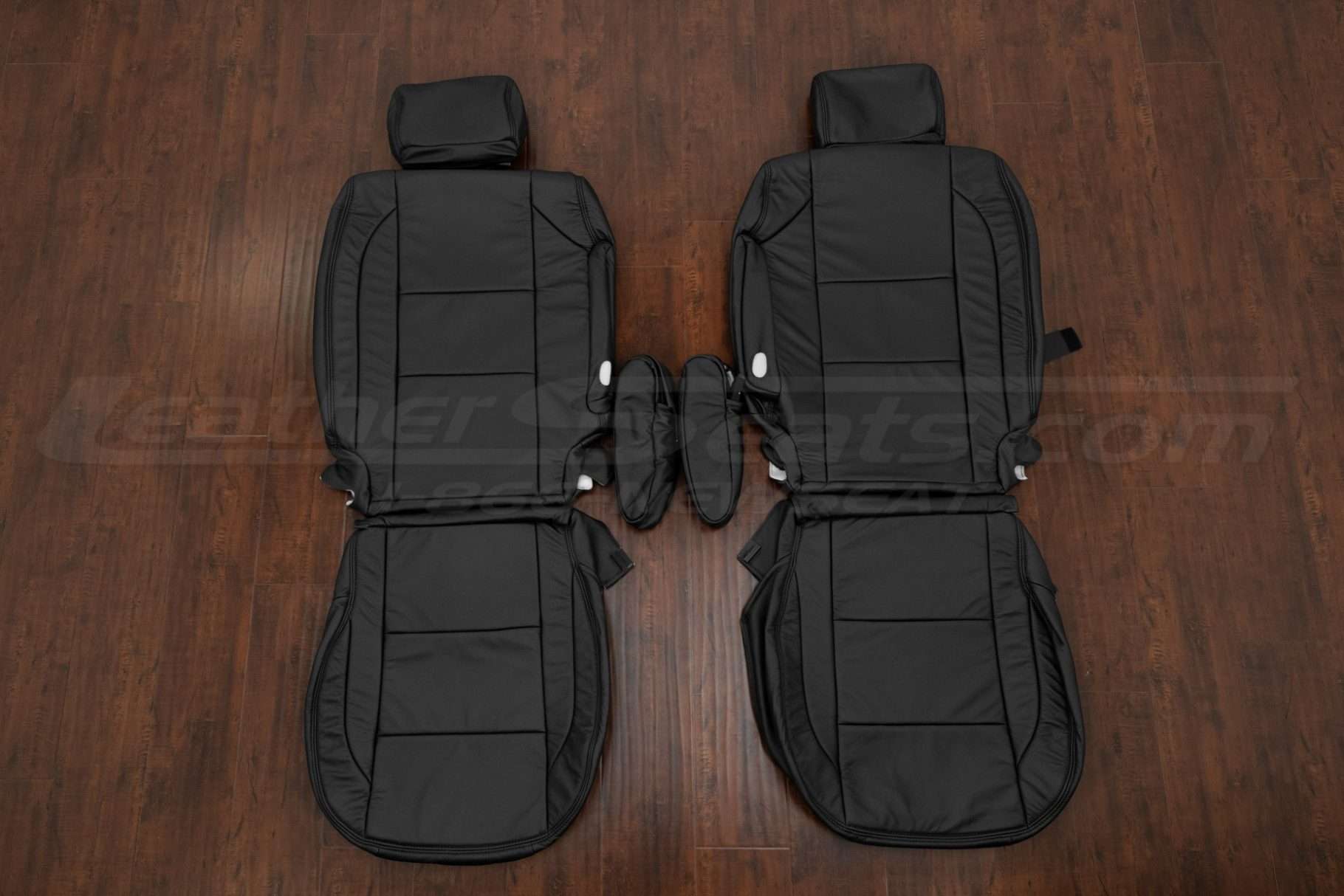 2013-2014 Nissan Armada Premium leather seat interior kit - Black - front seat upholstery wth armrests