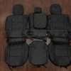 2013-2014 Nissan Armada leather seat interior kit - Black - Middle row leather seat kit