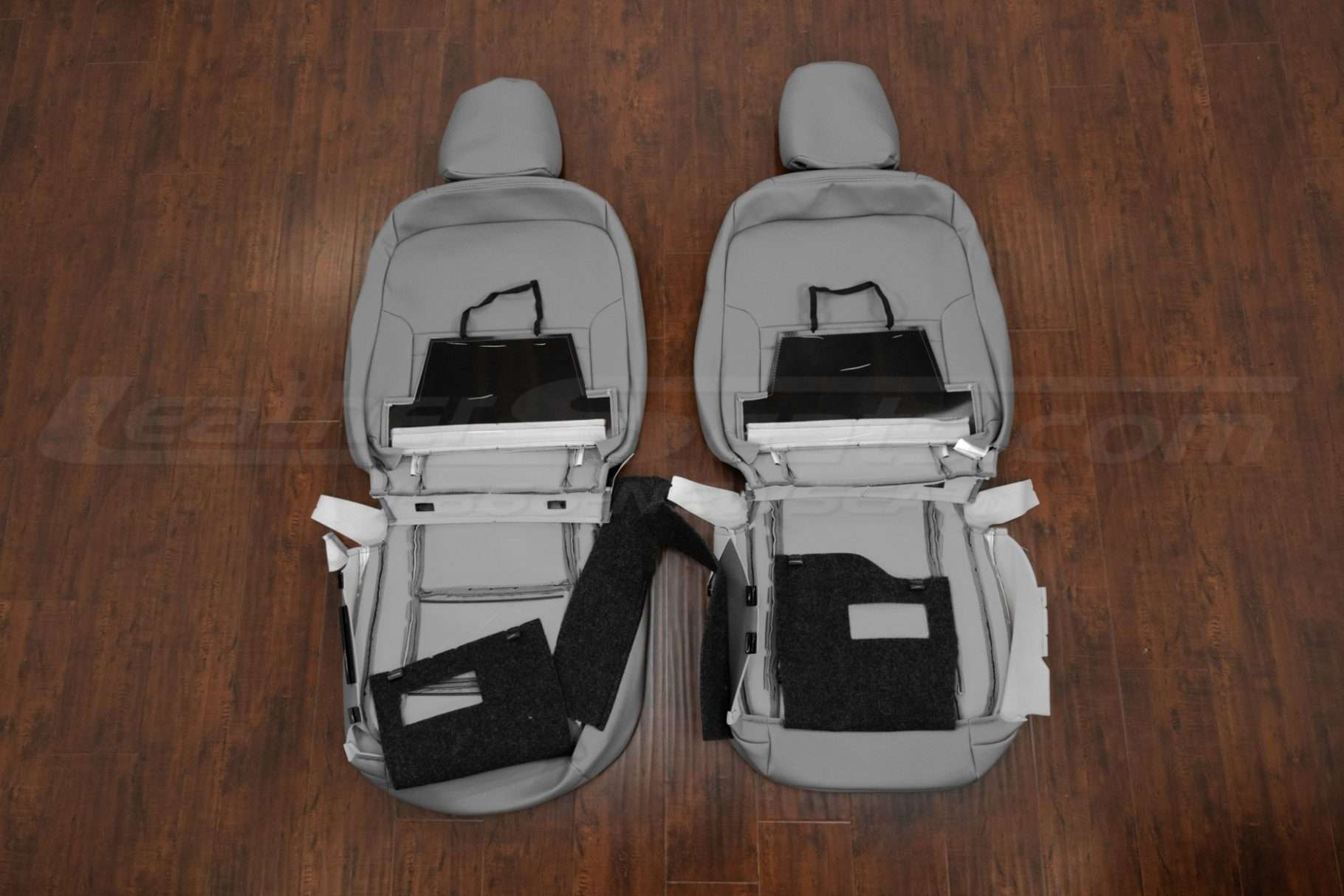 Front seat lToyota Corolla Sedan leather seat covers flipped