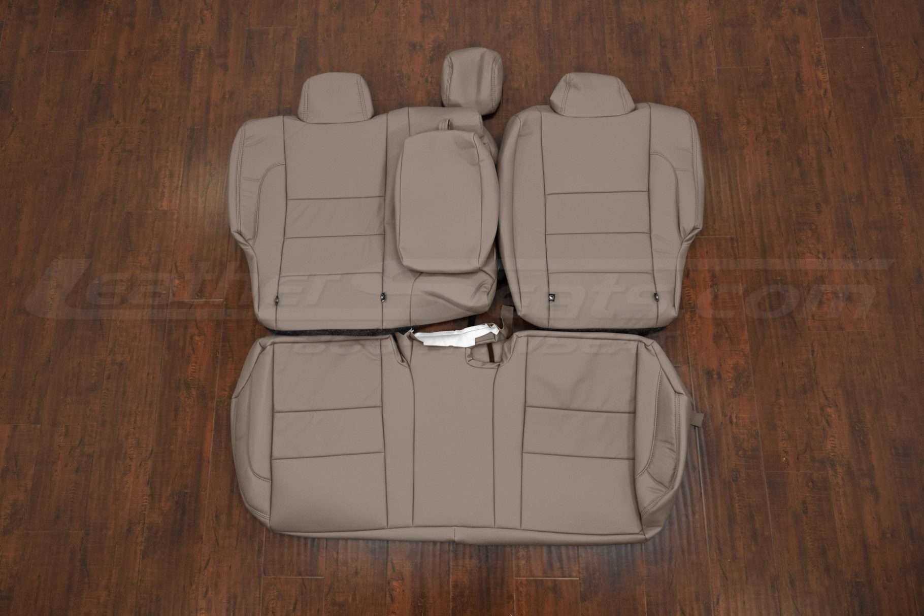 2014-2016 Toyota Corolla aftermarket leather seat interior kit in Ivory - Rear seat upholstery with armrest