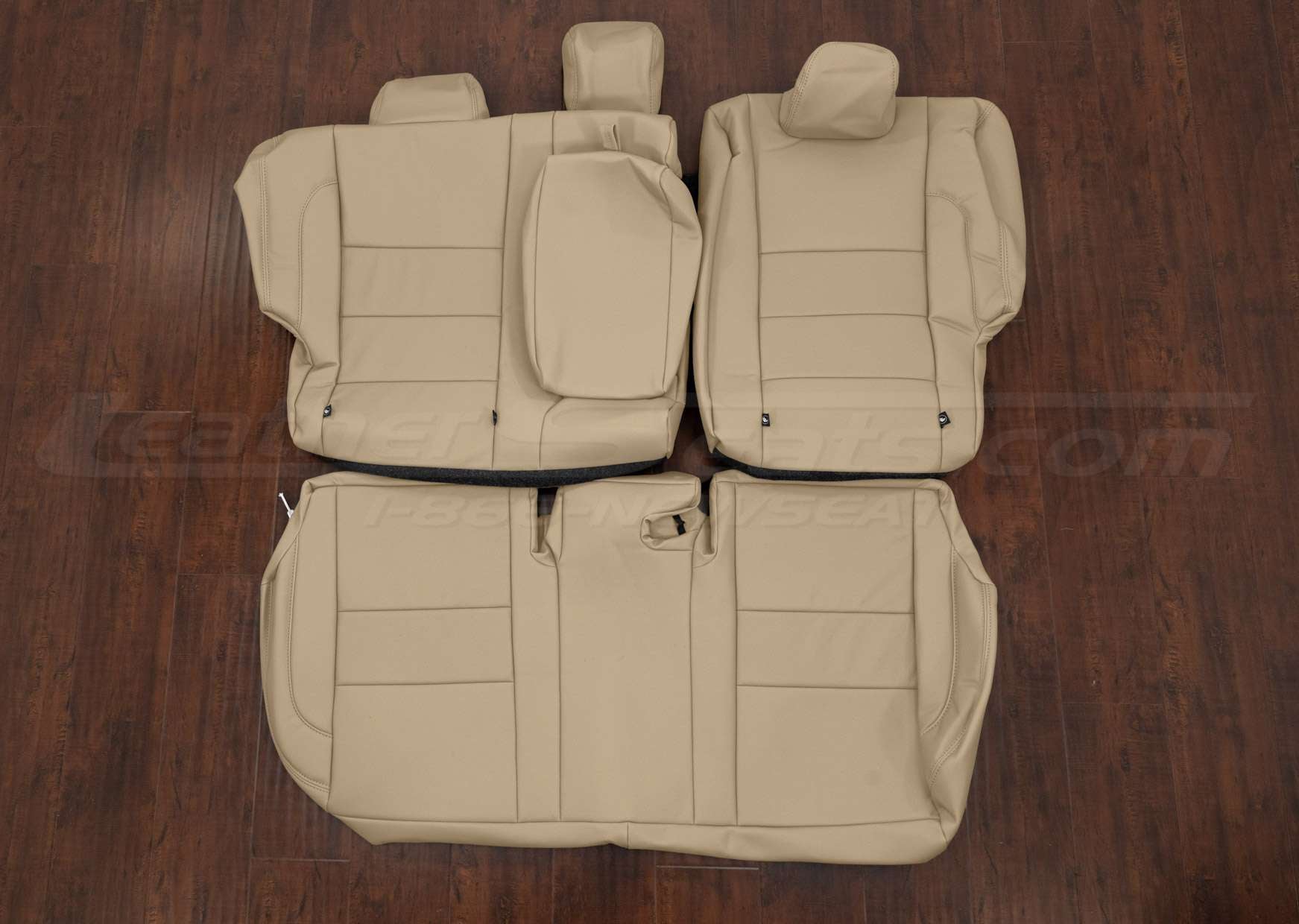 2017-2019 Toyota Corolla almond leather seat covers - Rear seat upholstery with armrest