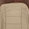 Upper section of front backrest upholstery