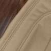 Matching Parchment/almond double-stitching on parchment/almond leather