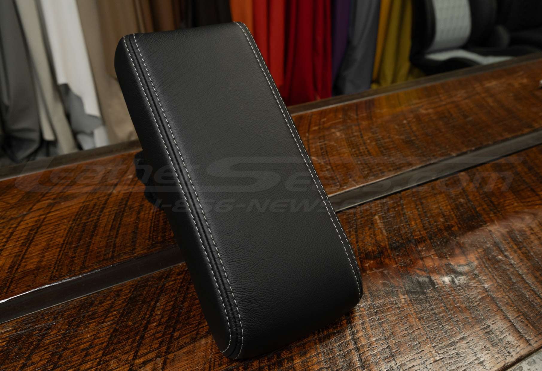 Alternative view of leather console lid cover for Acura Legend