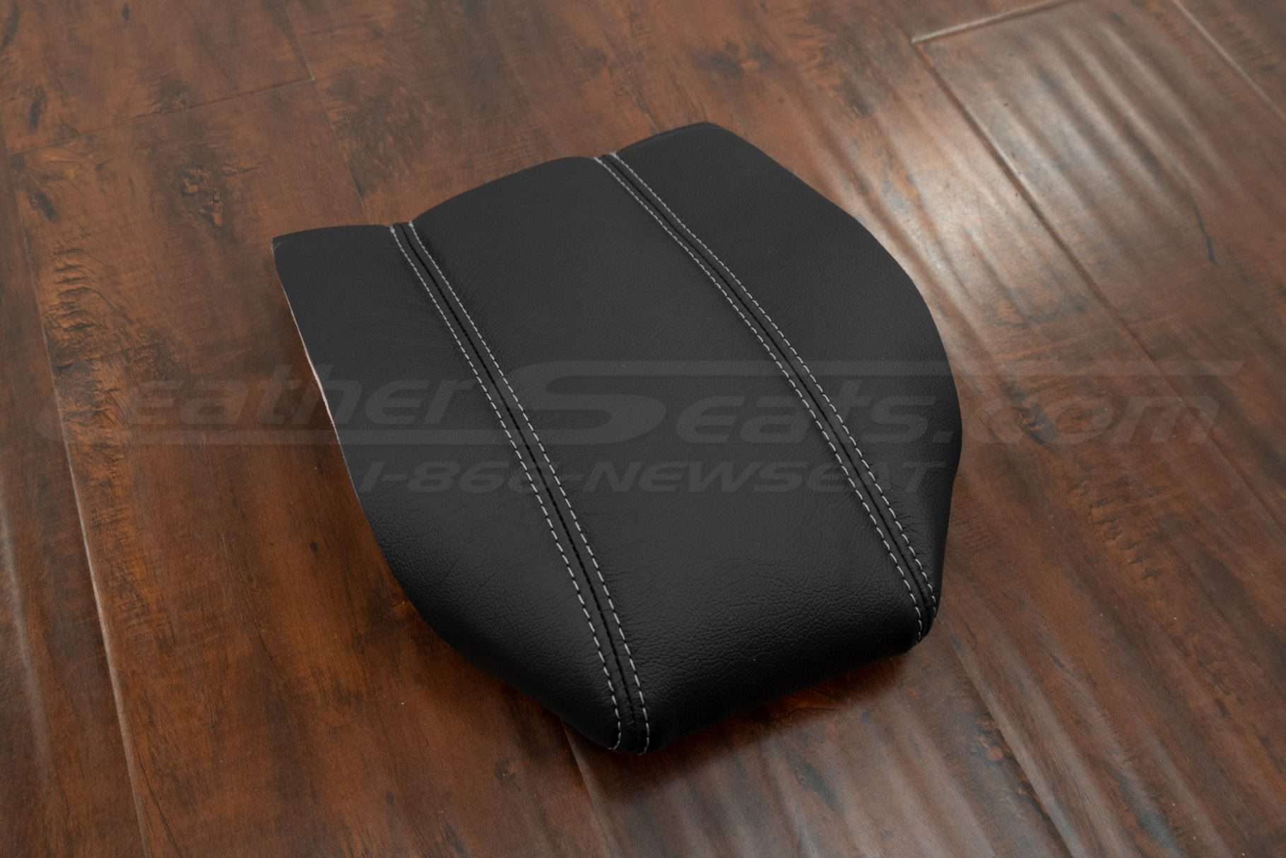 Flat side lay of acura legend premium leather console lid cover