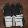 Rear seat Subaru Impreza WRX leather upholstery kit flipped