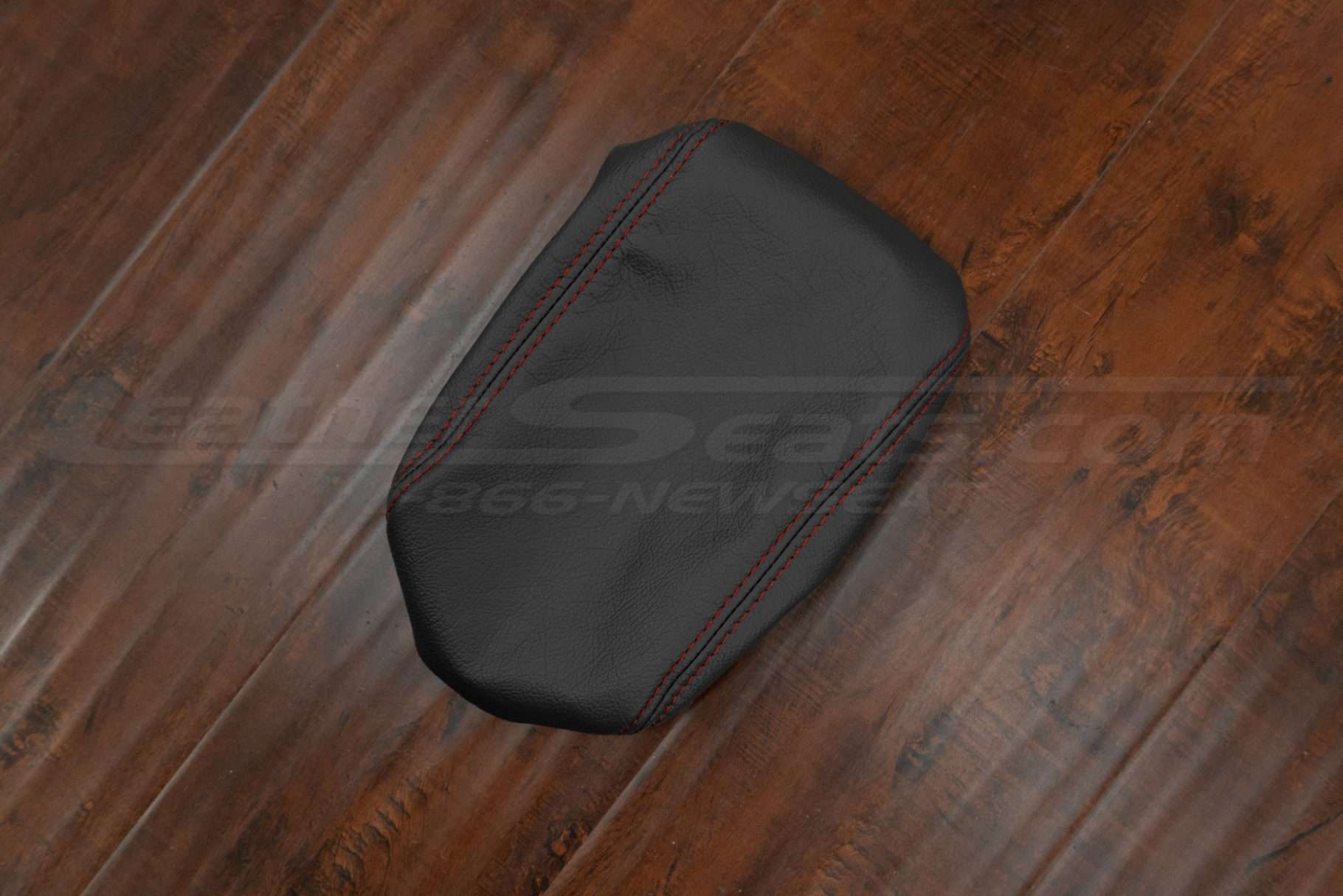 Top-down side view of aftermarket console lid cover 2008-2016 Subaru Impreza WRX