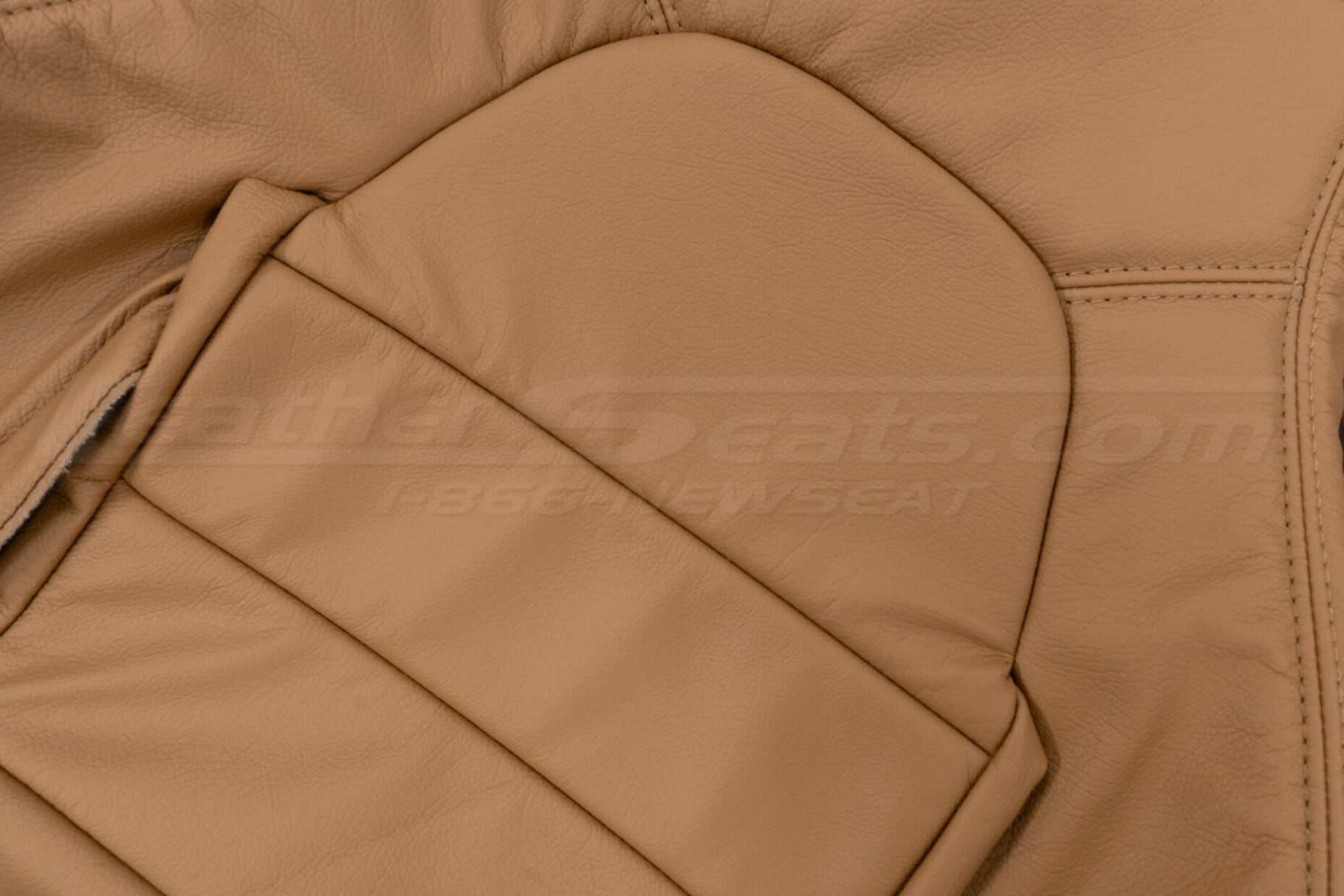 Tan leather texture close-up