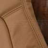 Tan double-stitching on Tan leather
