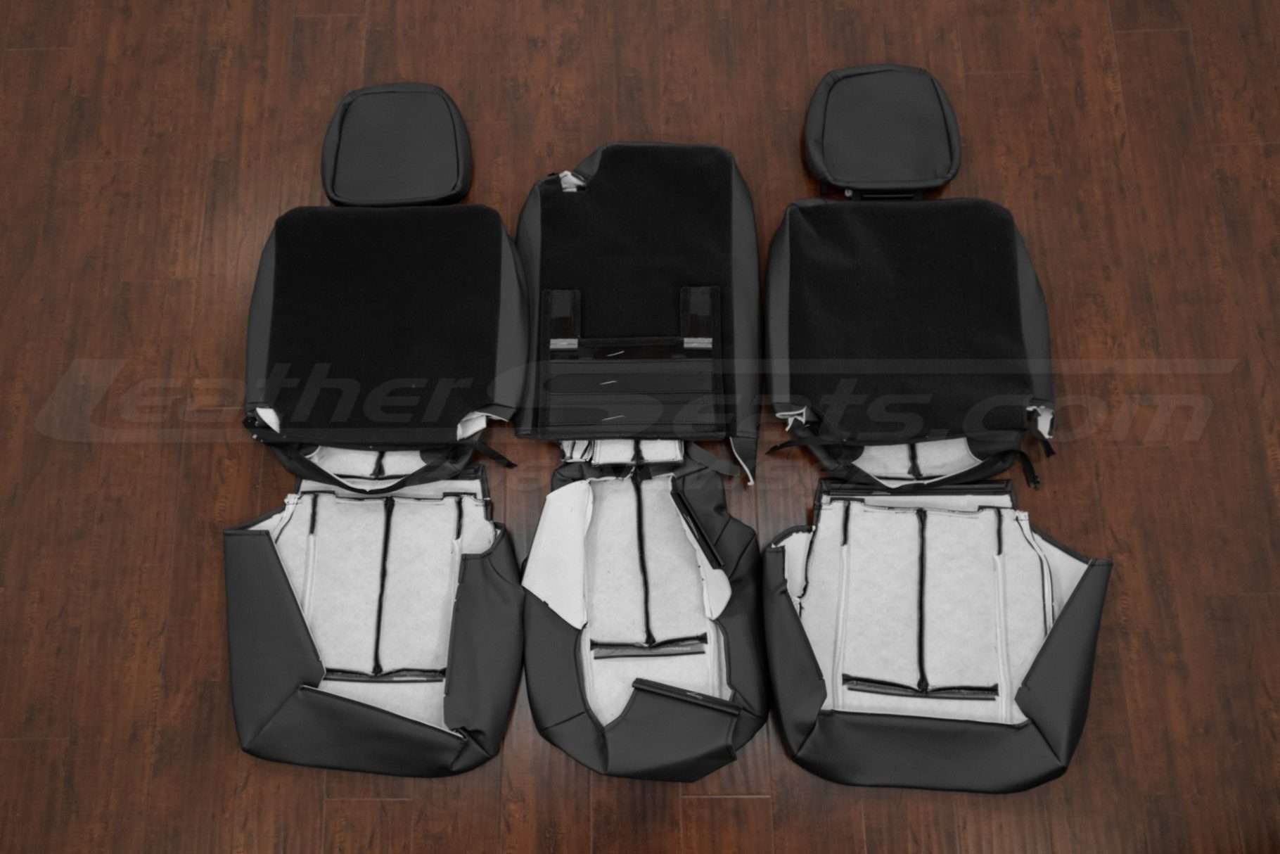 2012-2016 Ford Expedition aftermarket leather seat kit - middle row flipped