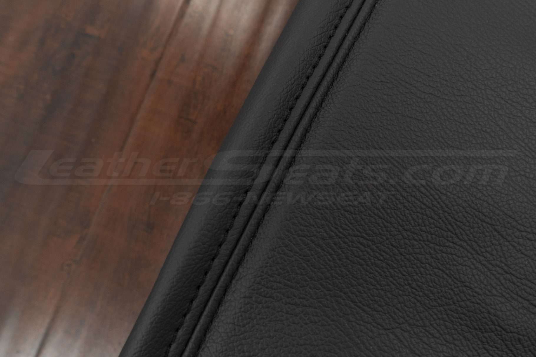 Matching Dark Graphite stitching on dark graphite leather