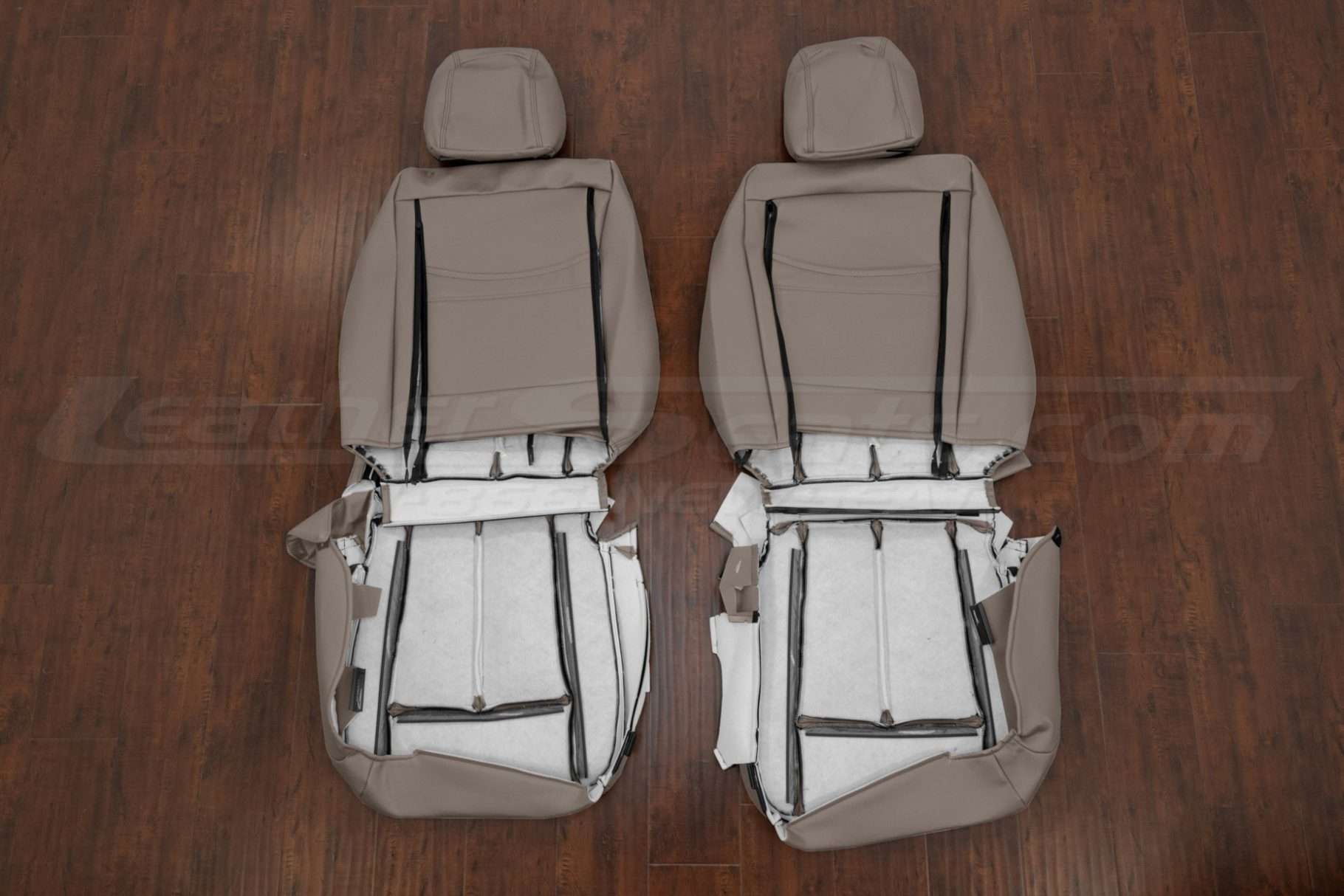 Front seat ford expedition leather seat covers flipped