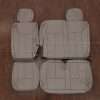 Premium Ford Expedition leather seat covers in OEM Stone - Third row covers
