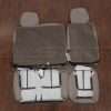 Third row leather seat covers flipped