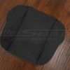 Side flat lay of leather console lid cover upholstery for Dodge Ram trucks