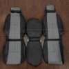 2007-2013 Chevrolet Silverado Reg Cab leather seat interior kit - Black/Light Gray