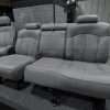 1999-2002 Chevrolet Silverado aftermarket Smoke leather seats iinstalled - Rear seats