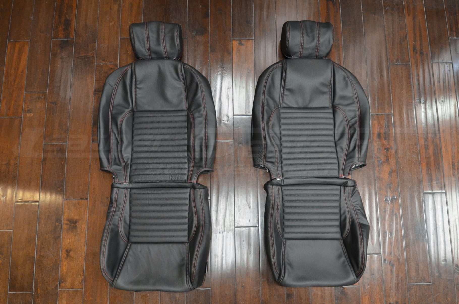 Ford Thunderbird leather seat interior kit - Black - Front seat leather upholstery