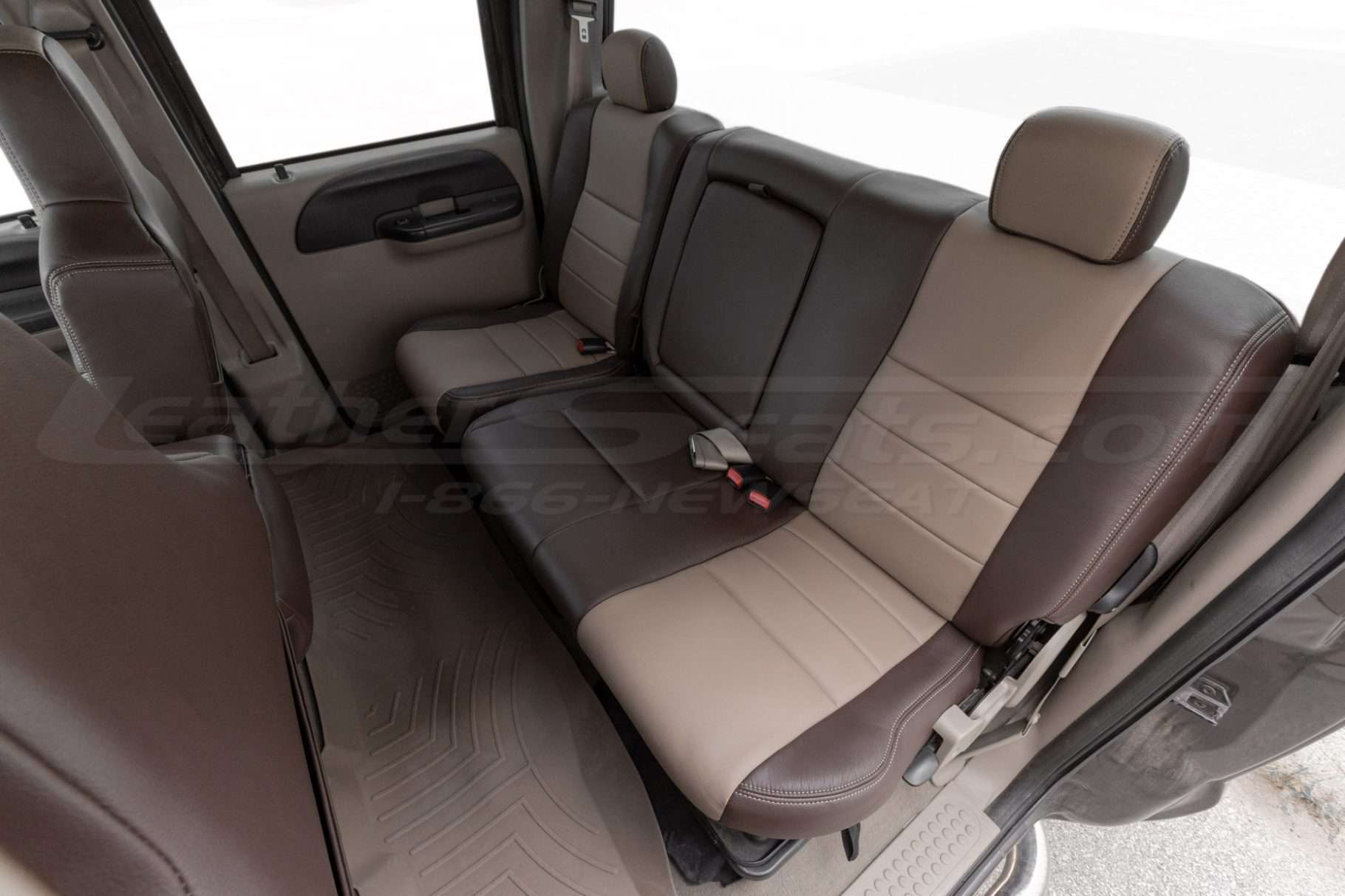 AInstalled ford superduty leather seat covers - rear seats passenger side