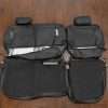 Rear seat silverado leather upholstery flipped