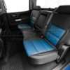Driver side rear seat chevy silverado aftermarket leather sat covers installed