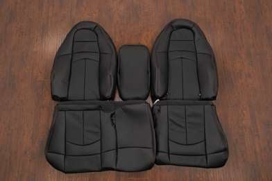 1999-2004 Ford F-150 Lightning aftermarket leather seat interior kit - Black - Featured Image