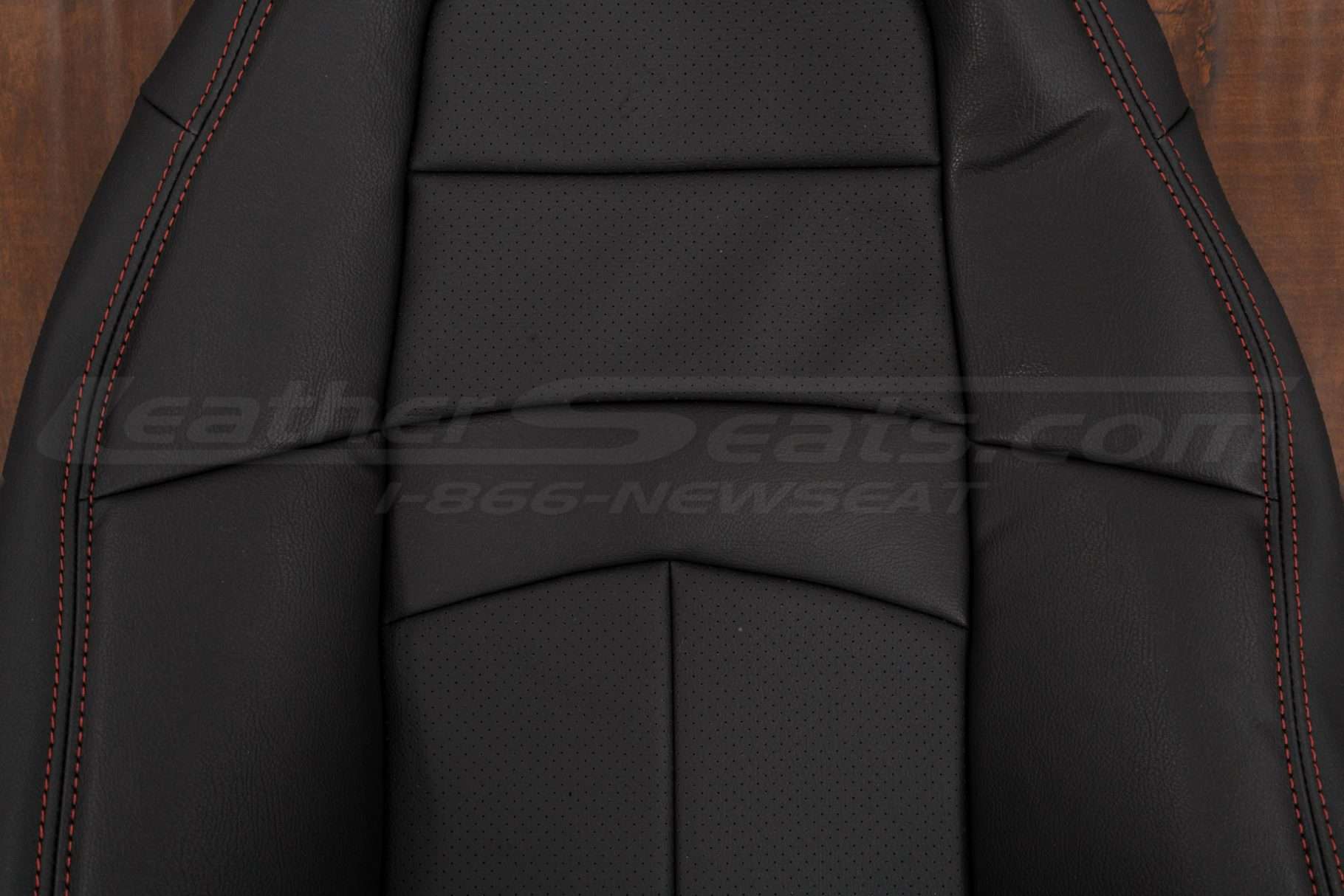 Perforated Body section of ford lightning leaher backrest uphosltery