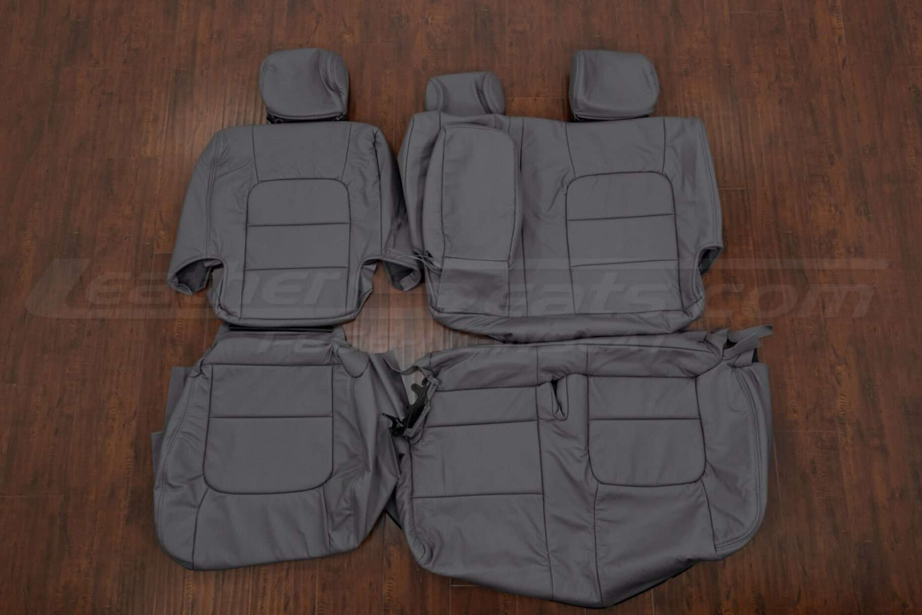 1998-2002 Lexus LX470 premium leather seat covers in lapis - Middle row covers with armrest