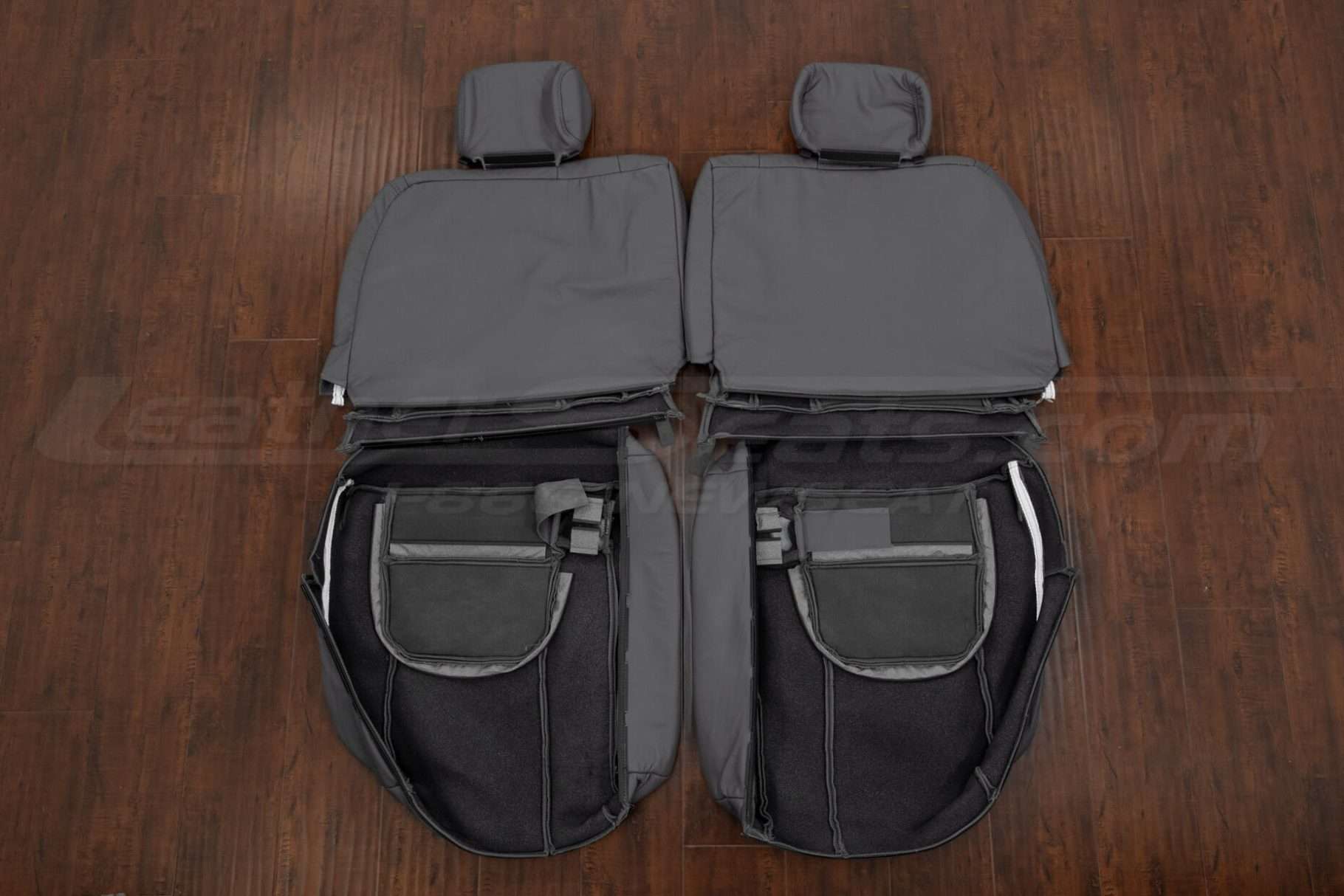 Third row lexus lx470 leather upholstery flipped