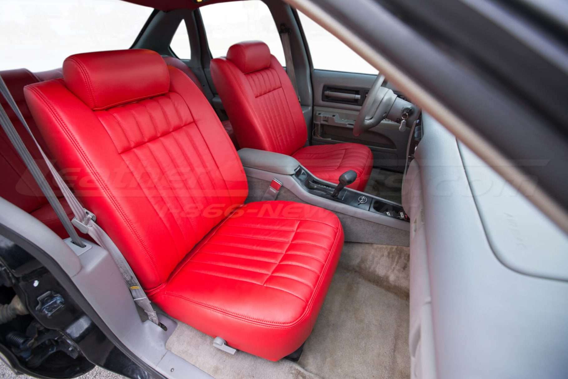 Chevrolet Impala SS with custom bright red leather seats - front passenger seat