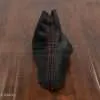 Custom black leather shift boot for chevrolet camaro