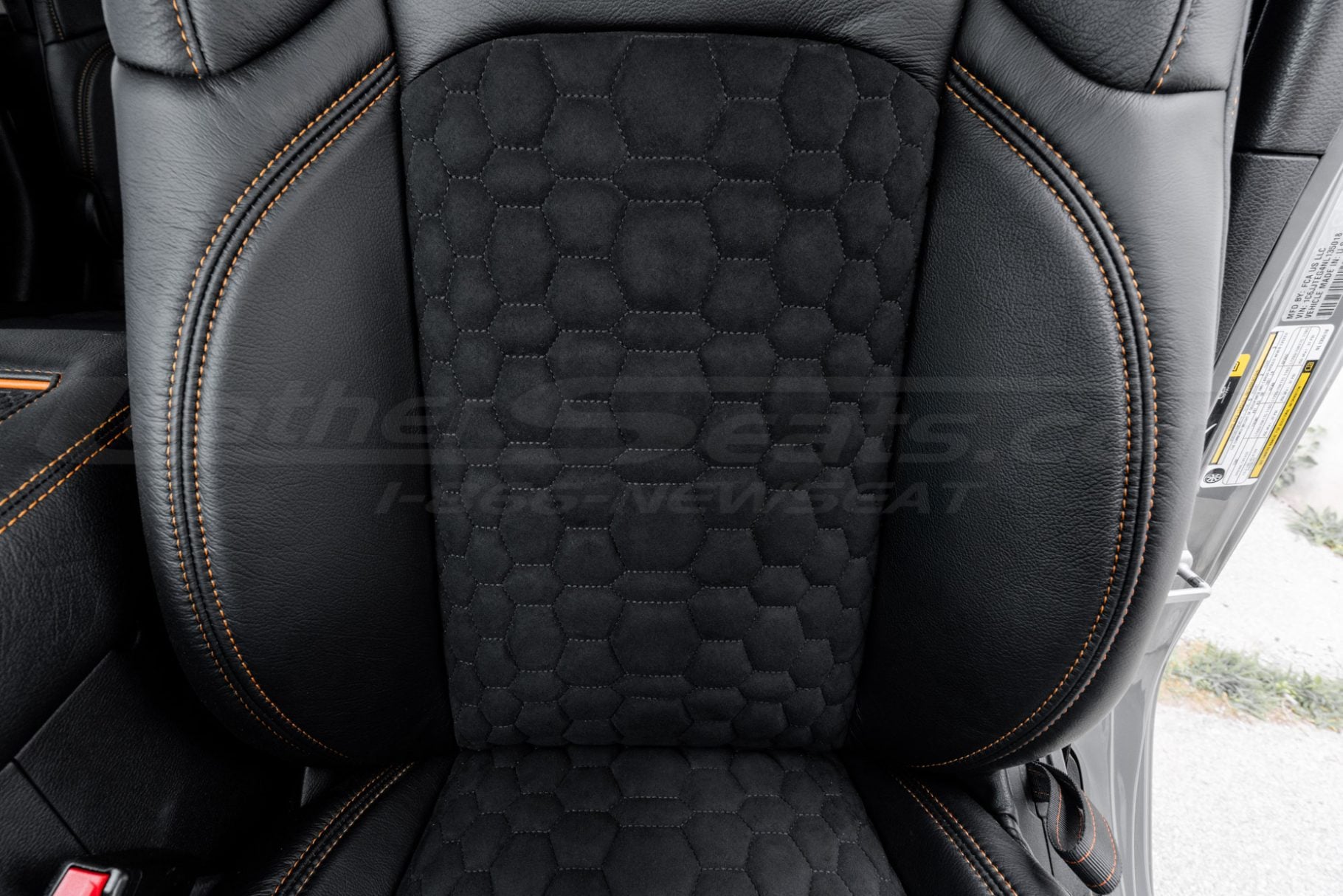 Mojave Hex leather quilted body for jeep gladiator