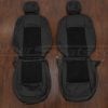 2020-2025 Jeep Gladiator aftermarket leather seat kit - BlackBlack Suede - Front seat upholstery