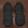 Toyota landcruiser black leather seat covers with black stitching