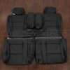 1994-1997 Toyota Landcruiser aftermarket seat covers in black - middle row with armrests