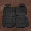Third row leather upholstery in black for toyota landcruiser